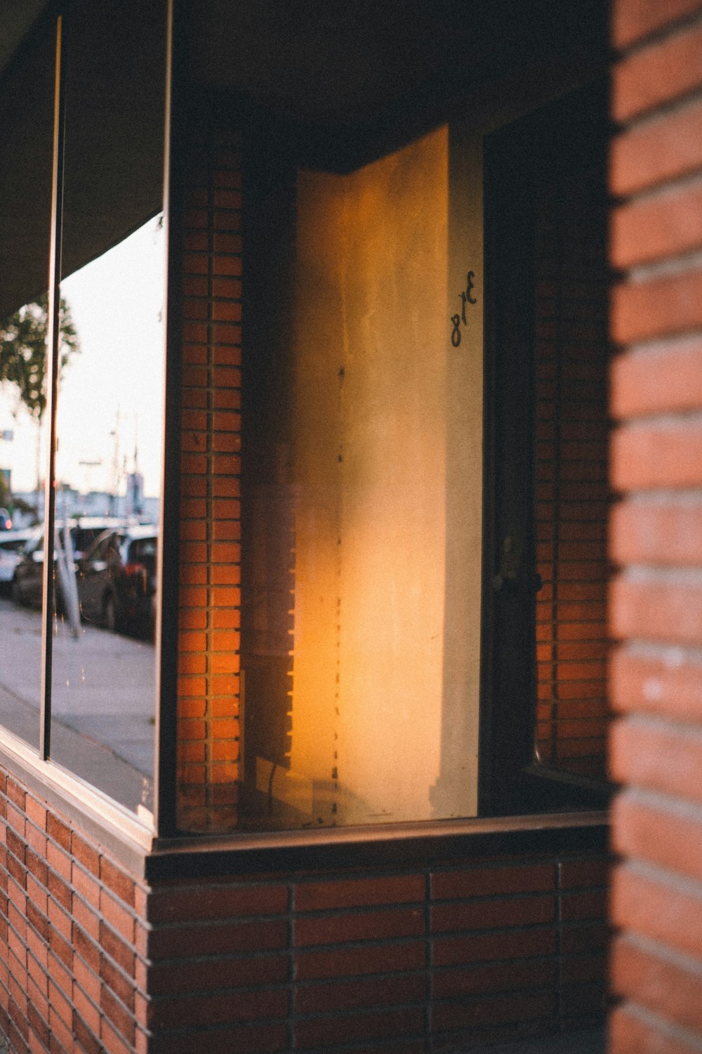 a building that has a door and a window