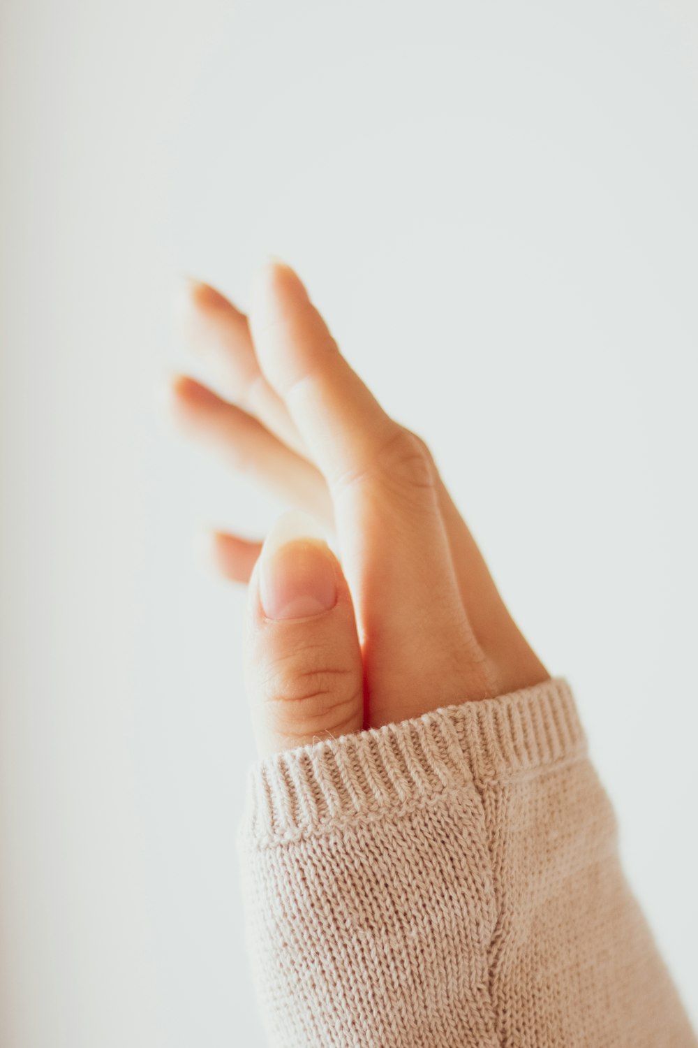 a close up of a hand