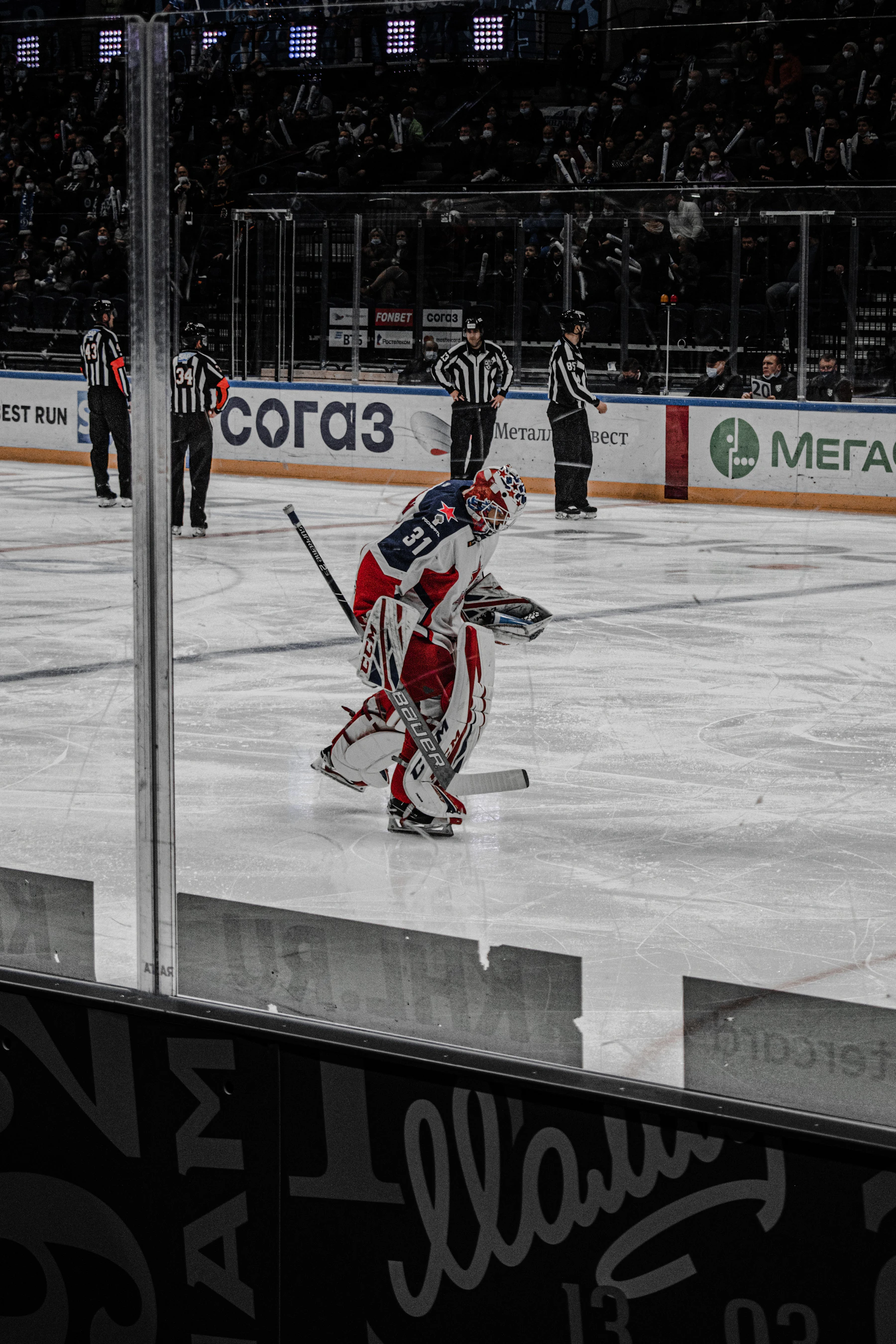 Ice hockey action