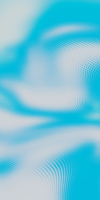 a blue and white background with wavy lines