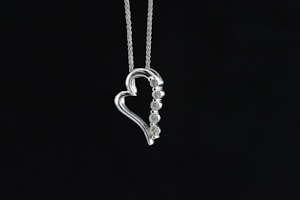 Collier Coeur Rose