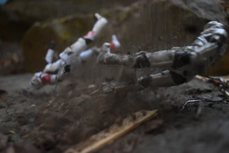 Dynamic action figures posed mid-battle on a vibrant background.