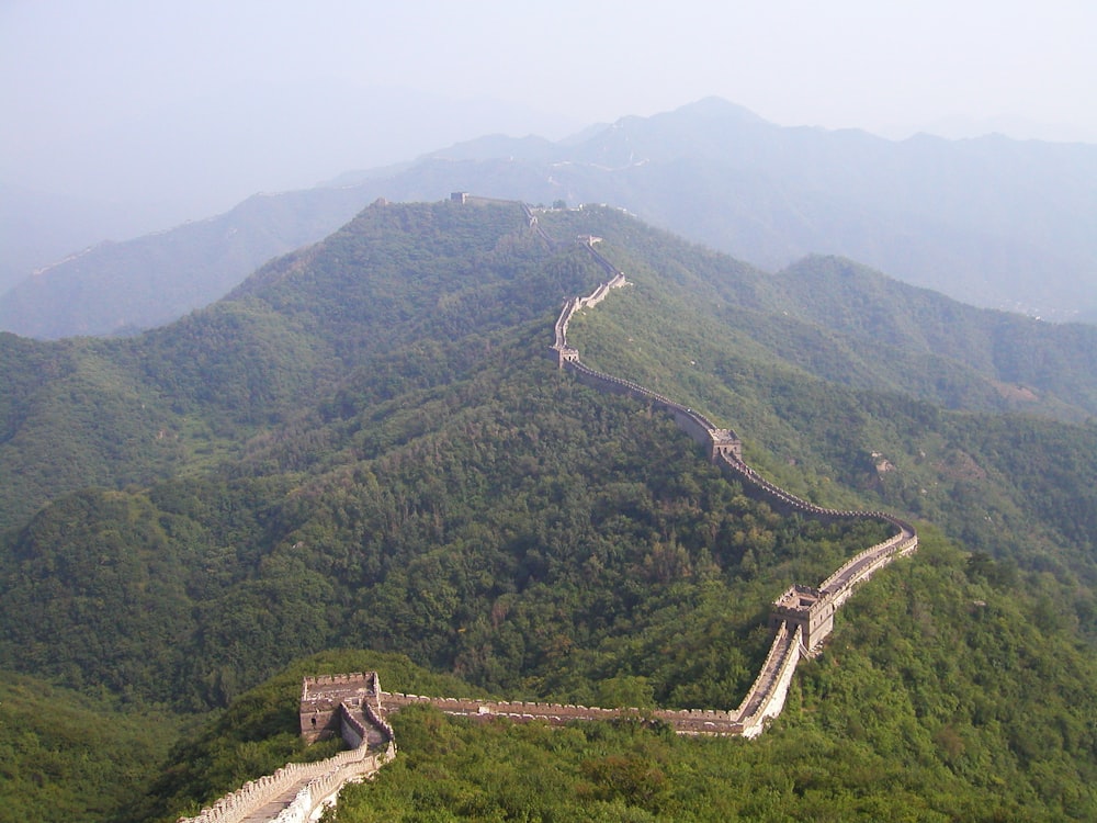 aerial view of green mountains during daytime