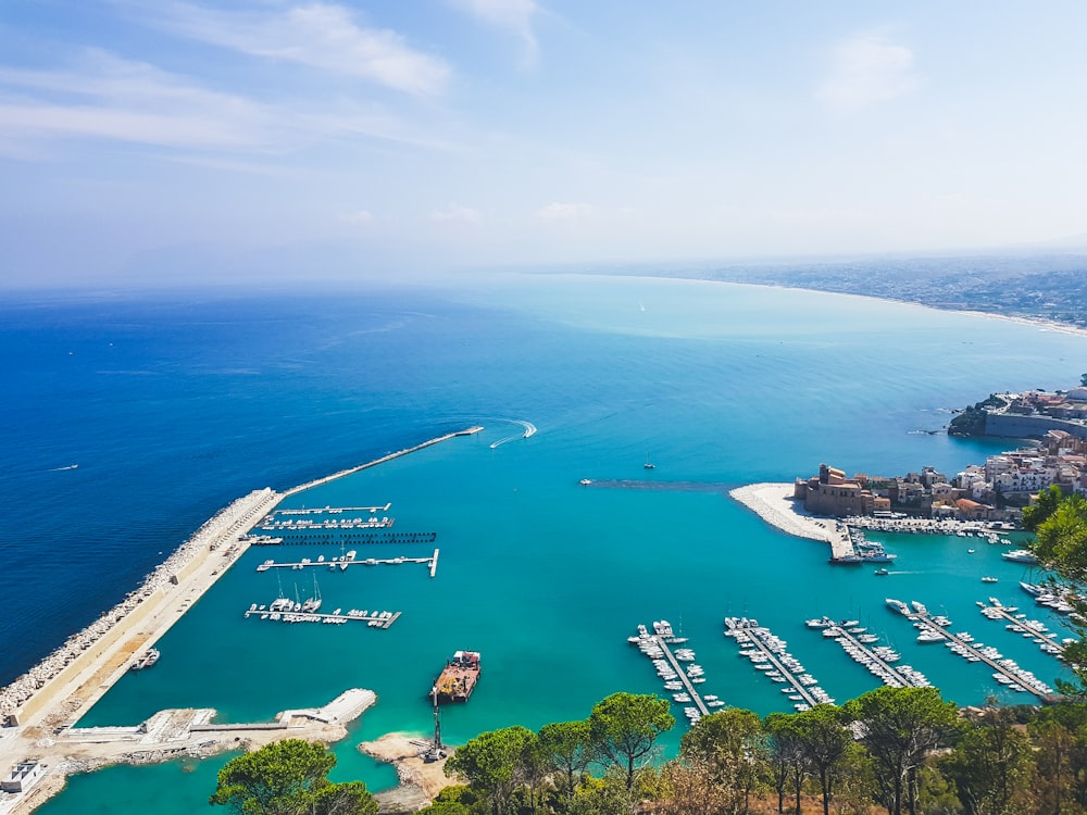 aerial view of body of water during daytime