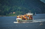 a large cargo ship with a lot of containers on it