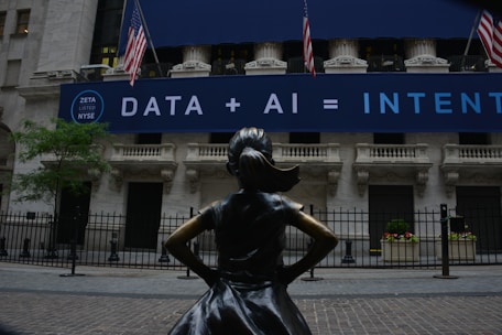 woman in black dress statue