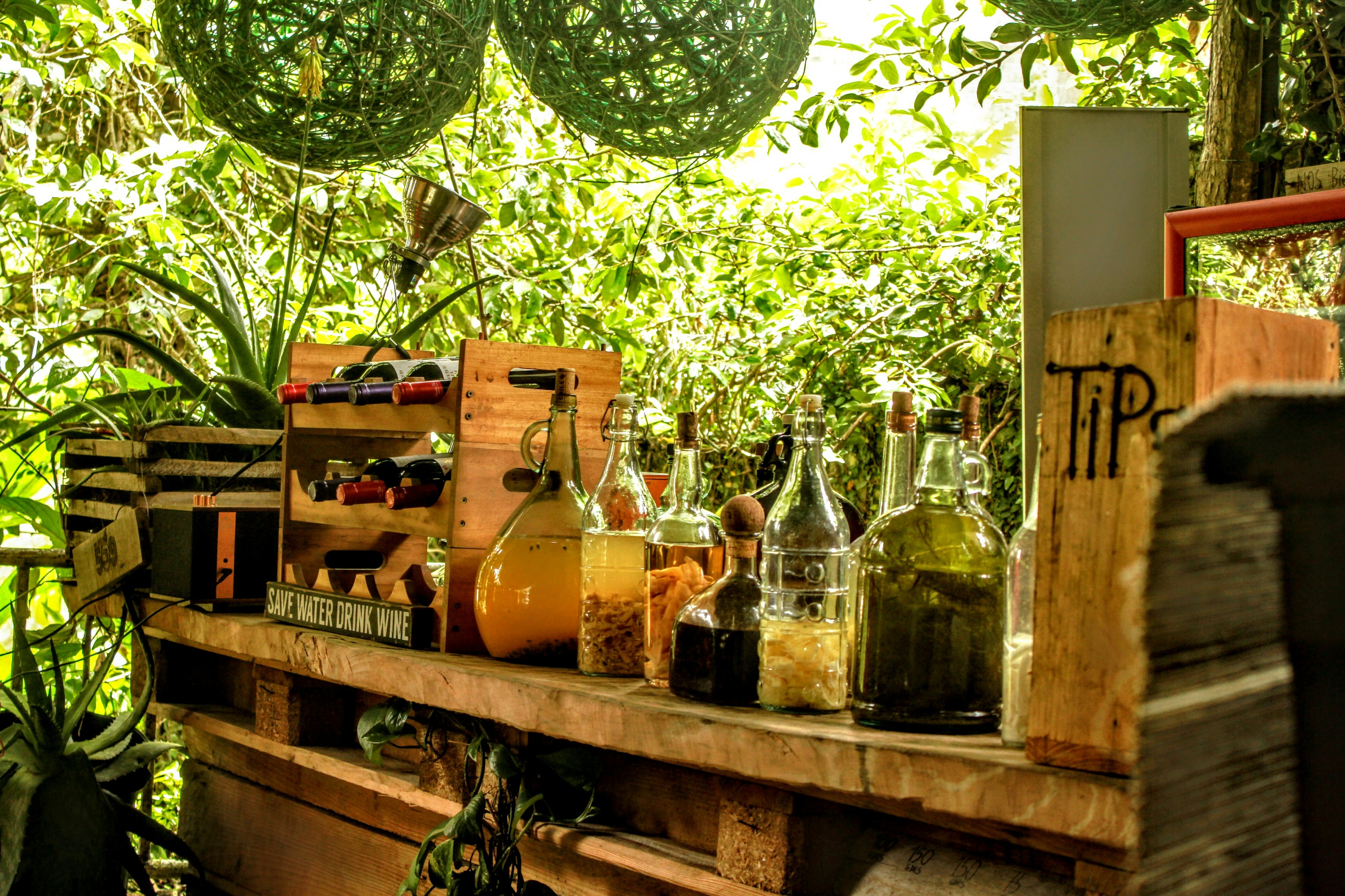 A little ecologic bar at Fermathe.