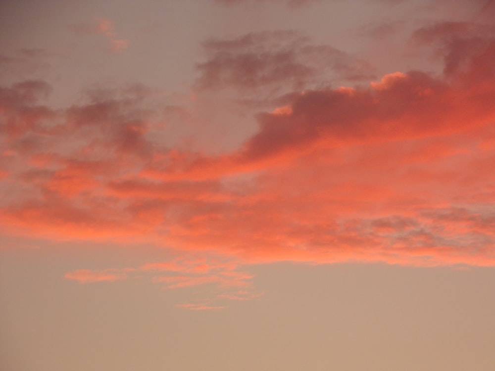 orange and gray clouds during sunset