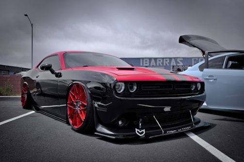 black and red bmw m 3