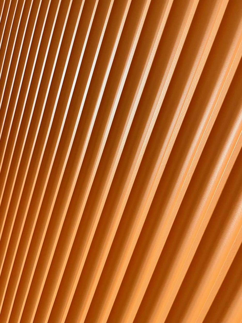 a close up view of a large orange object
