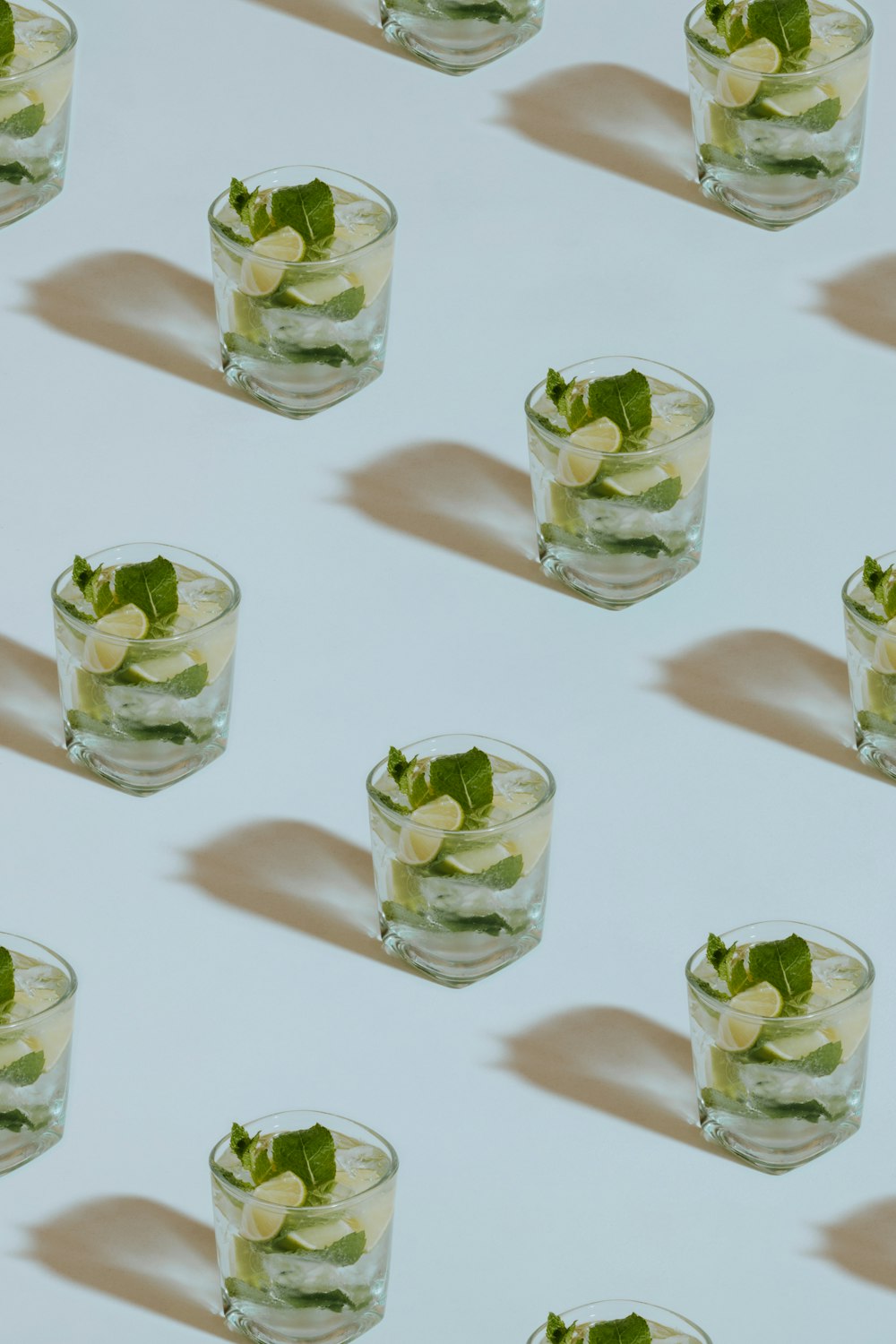 clear glass jars on white table