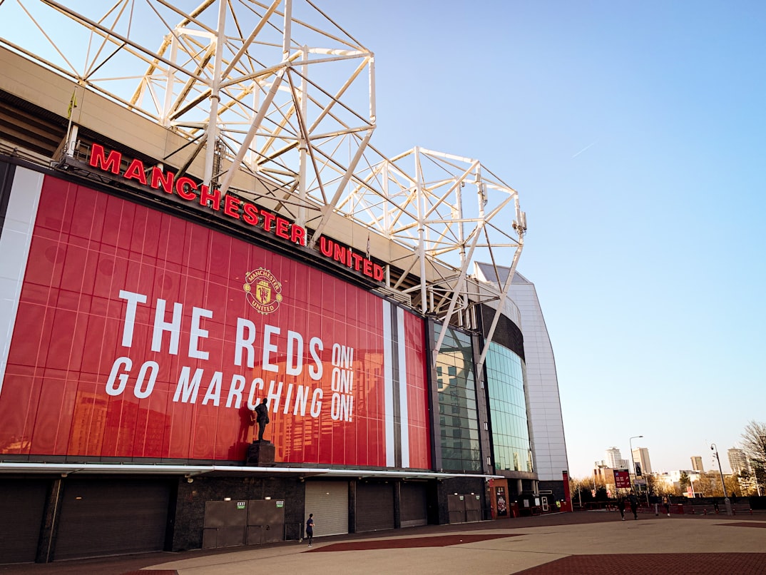 Old Trafford football stadium from the outside