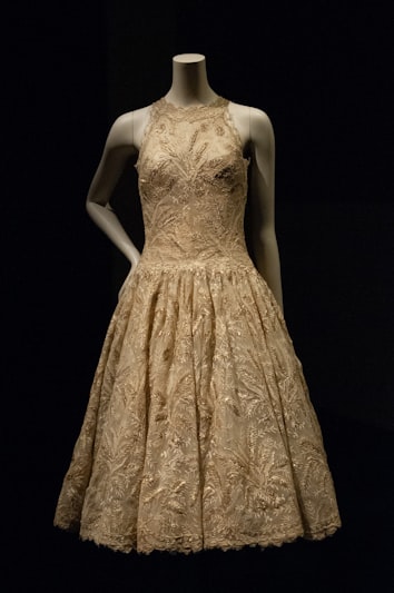 Dusty Rose Organza Gown
