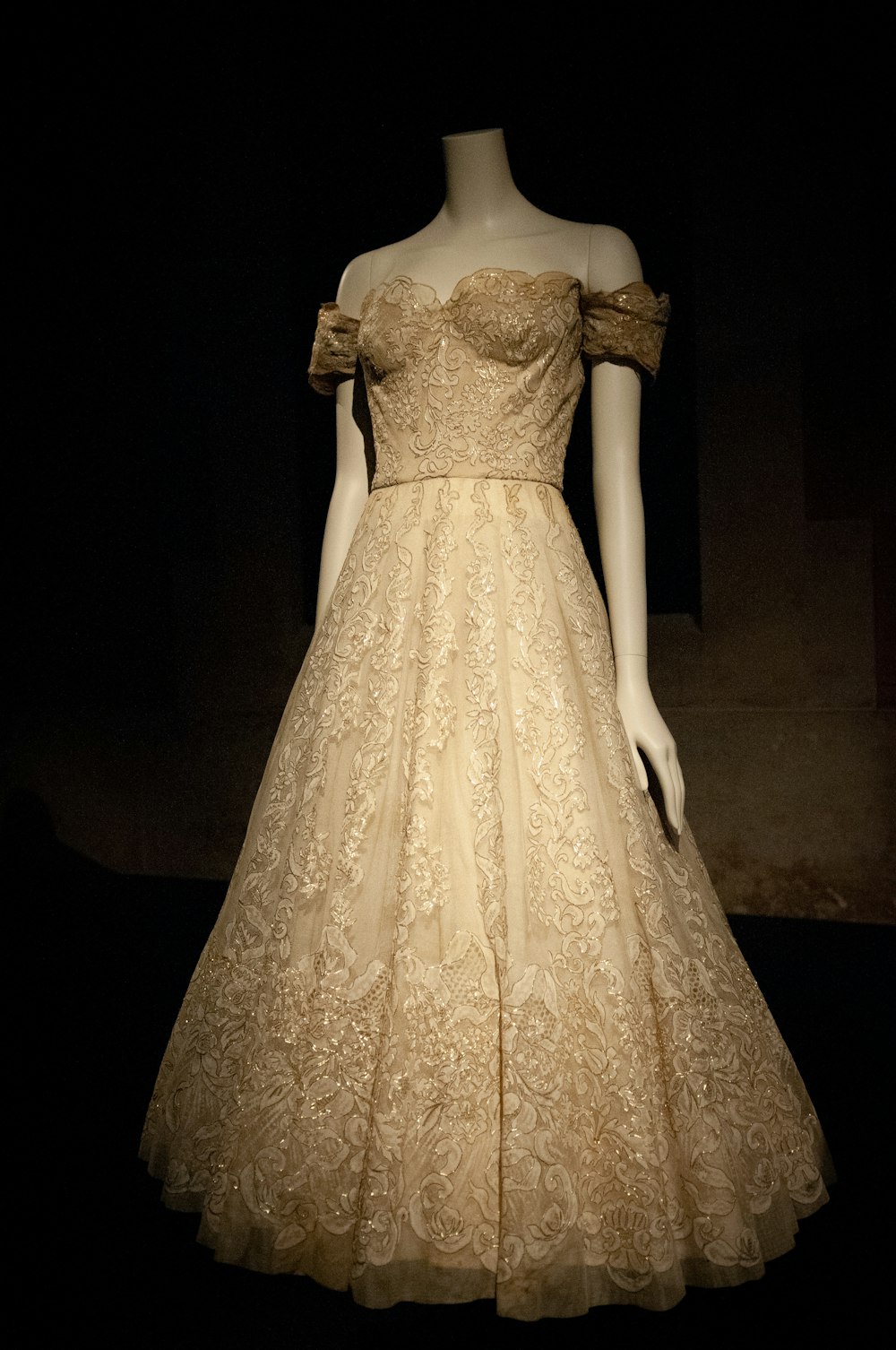 woman in white floral dress