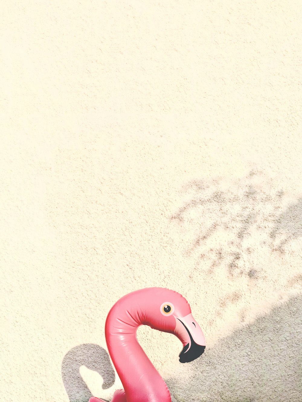 blue inflatable ring on white sand