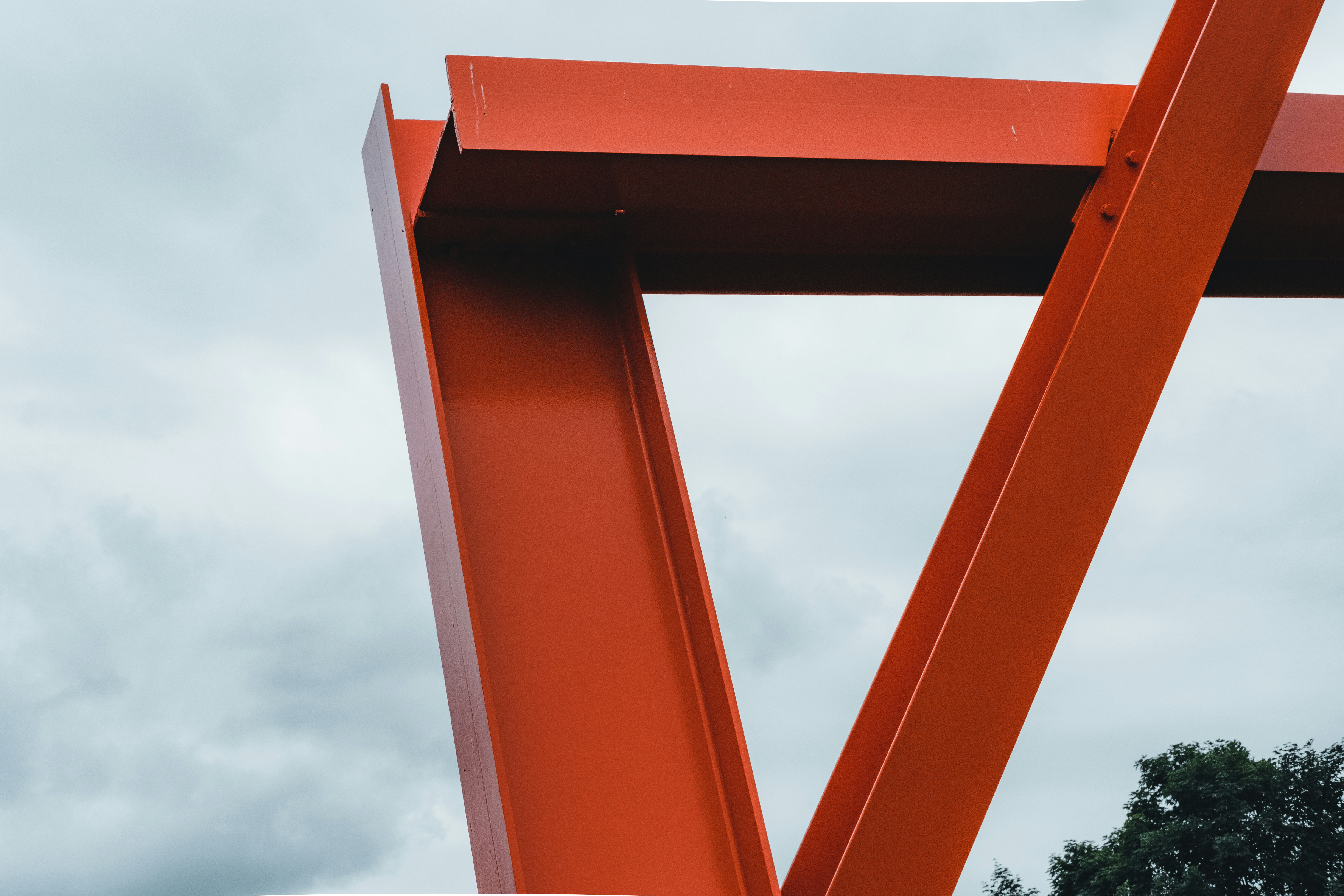 Diagram illustrating galvanised steel beam with protective zinc coating