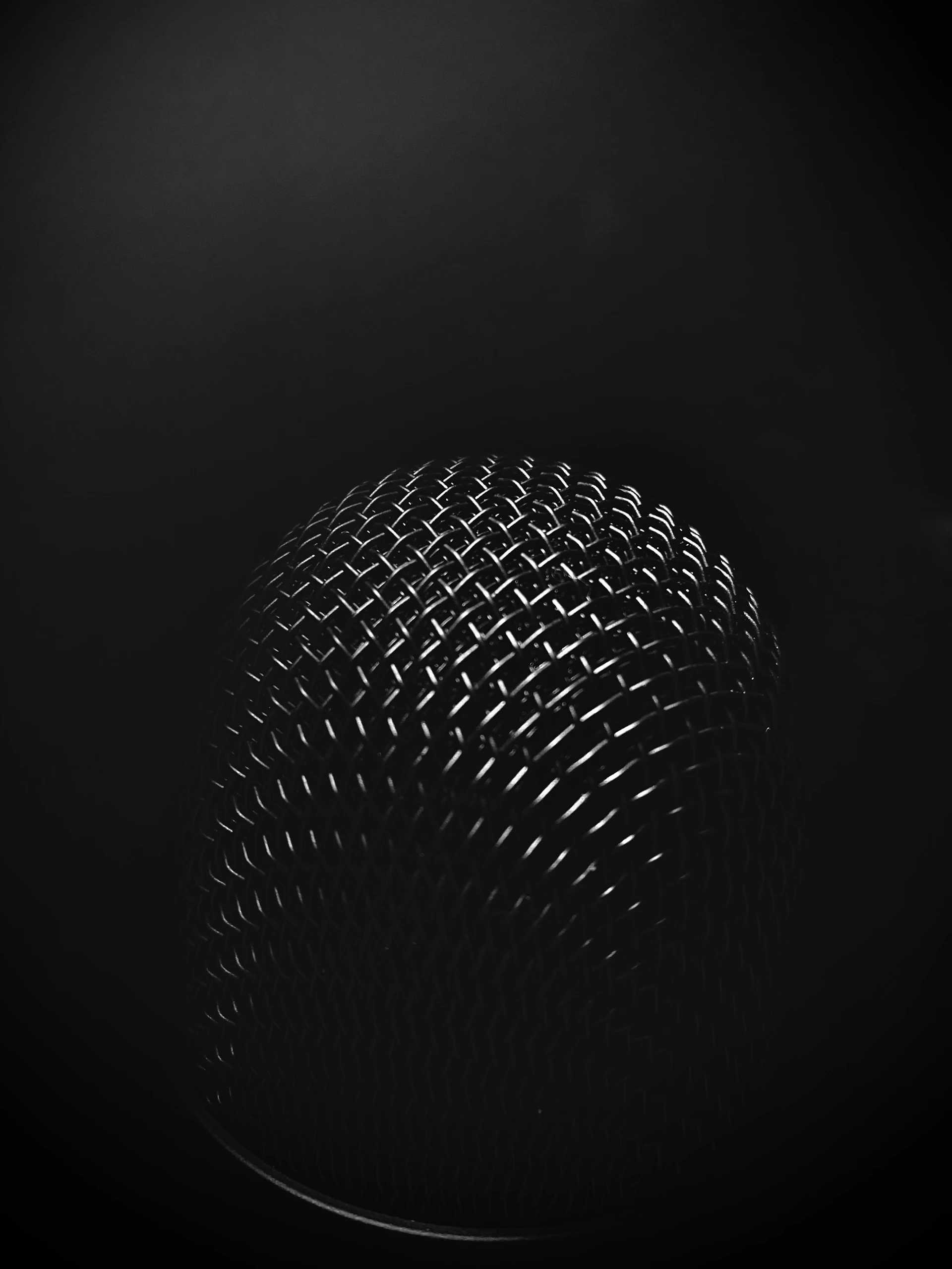 black round metal mesh frame