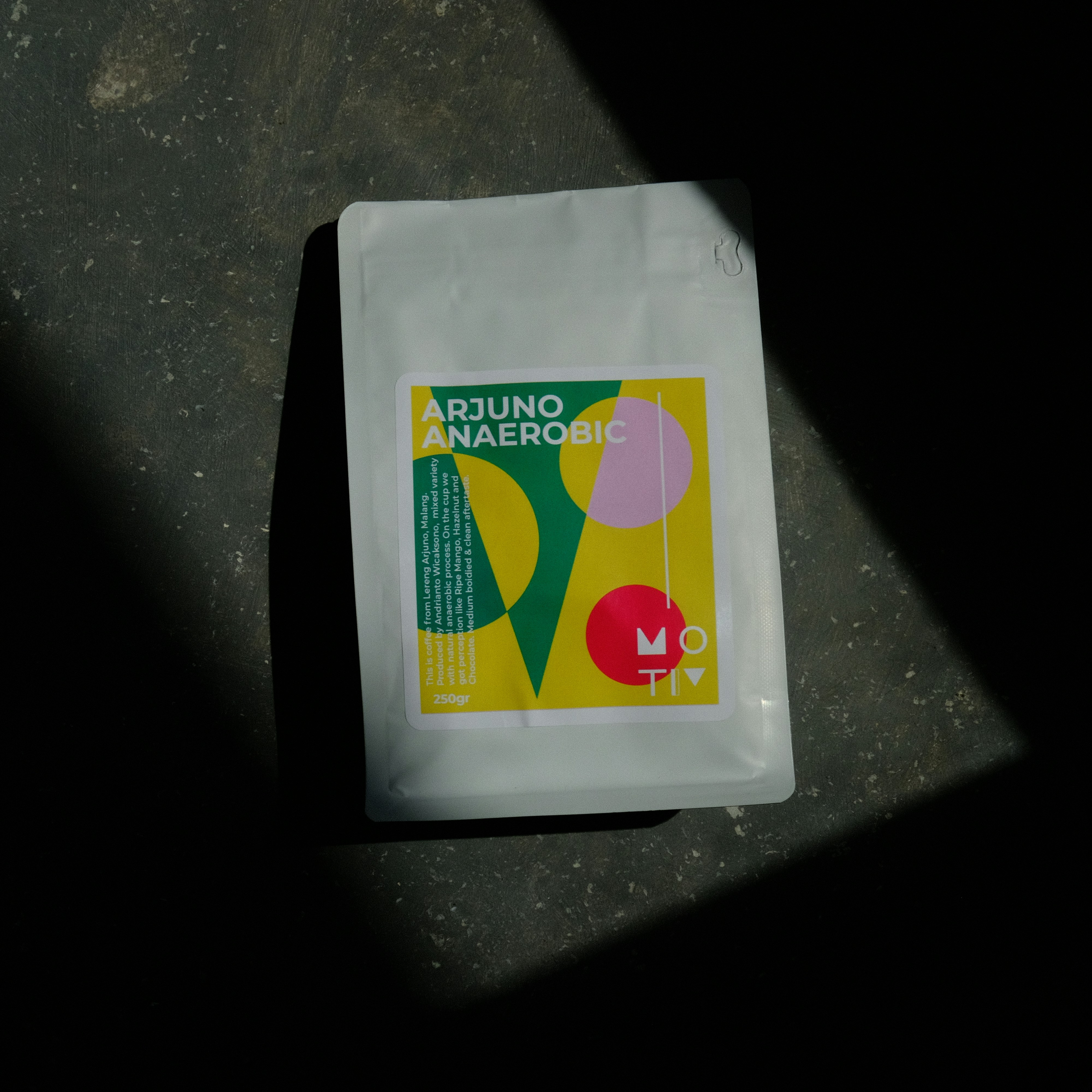 Coffee bag from Arjuno, Indonesia roasted by Motiv Coffee