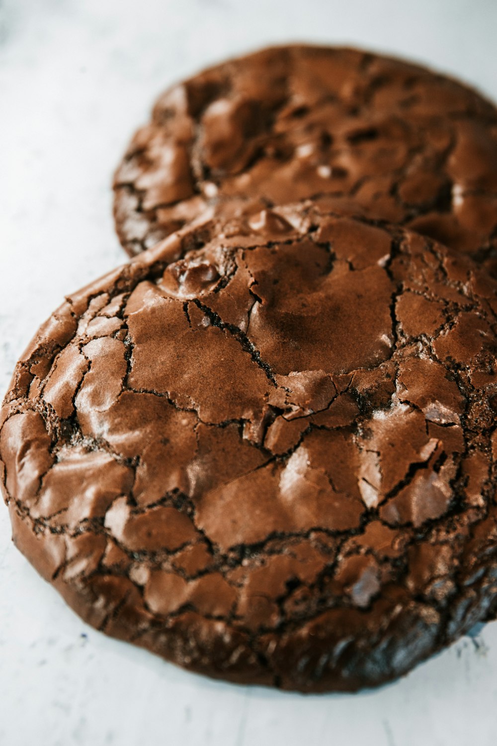 brown bread on white table