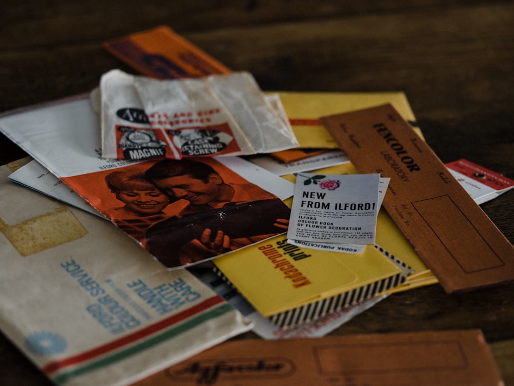 newspaper on brown wooden table