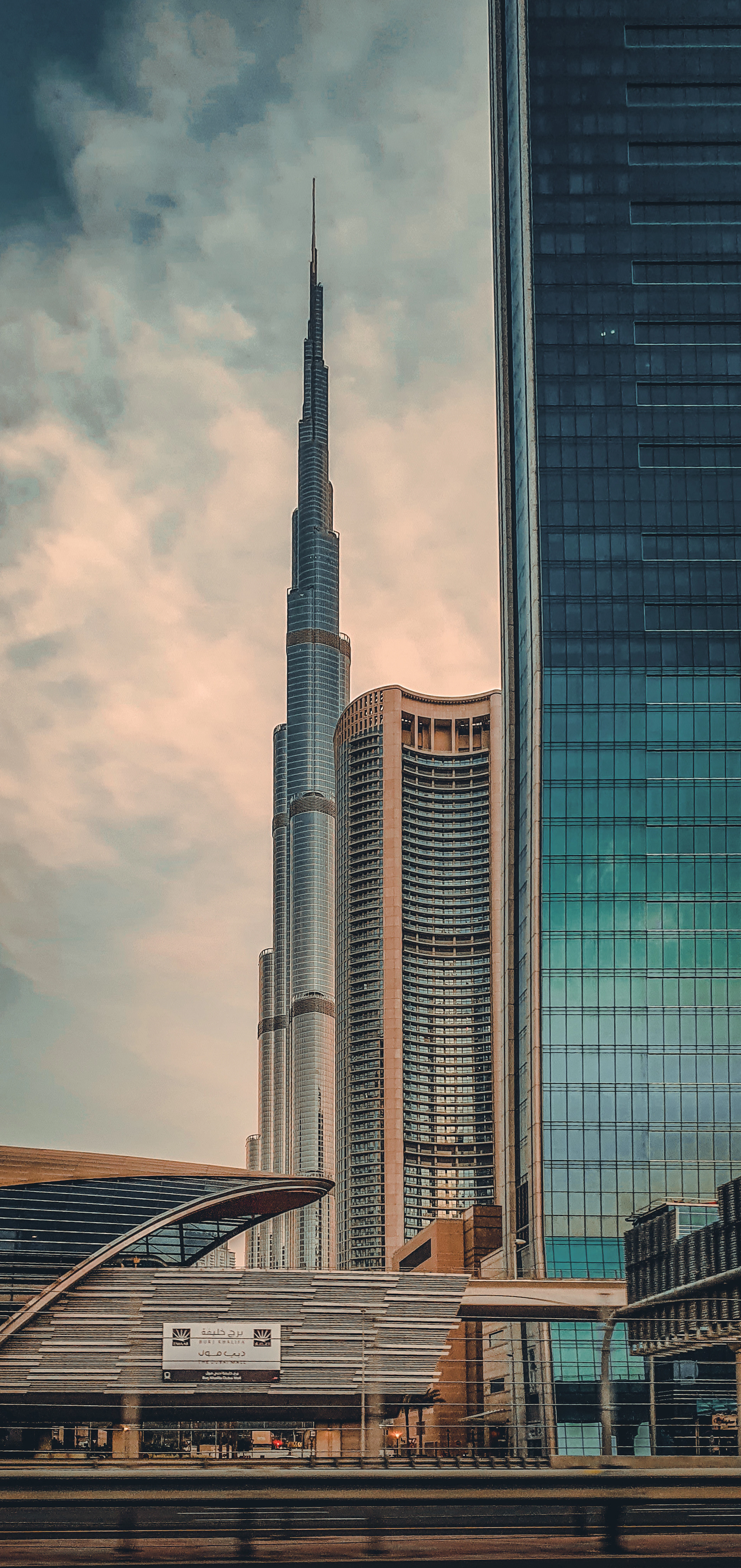 Glass office towers rising against the sky