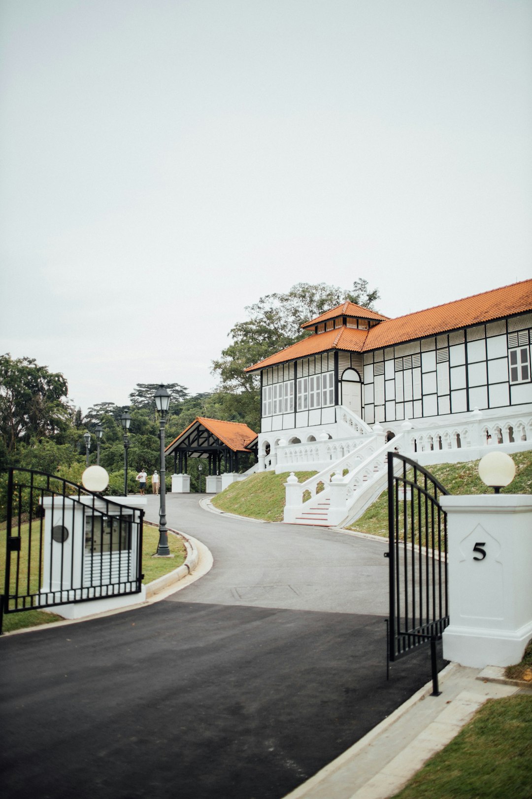 white and brown concrete house