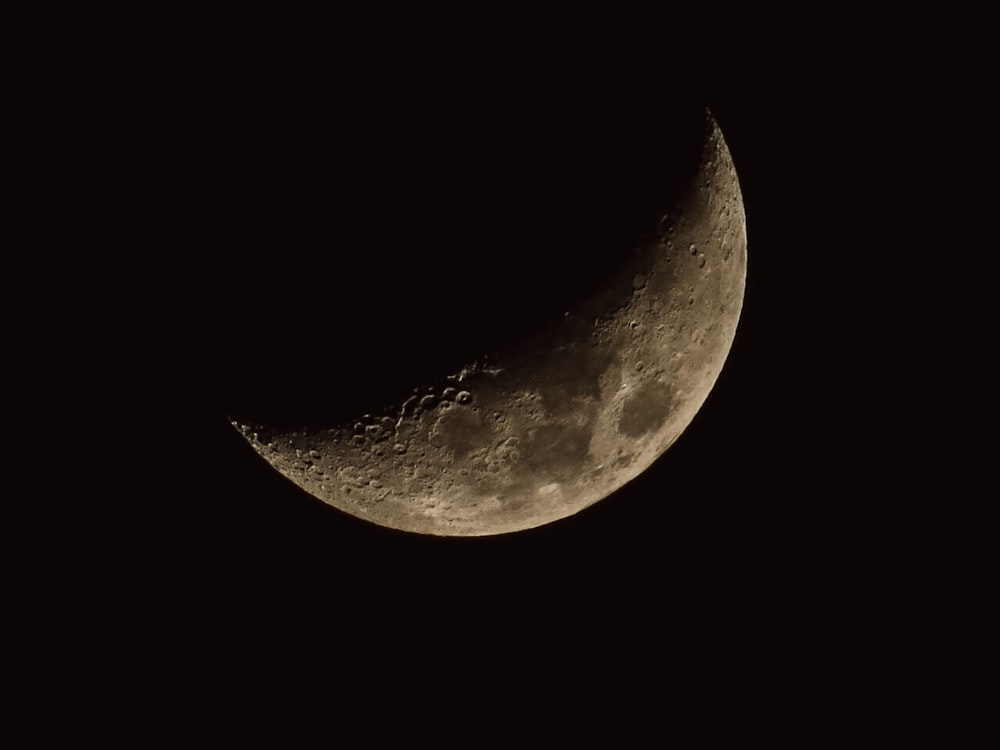 full moon in dark night sky