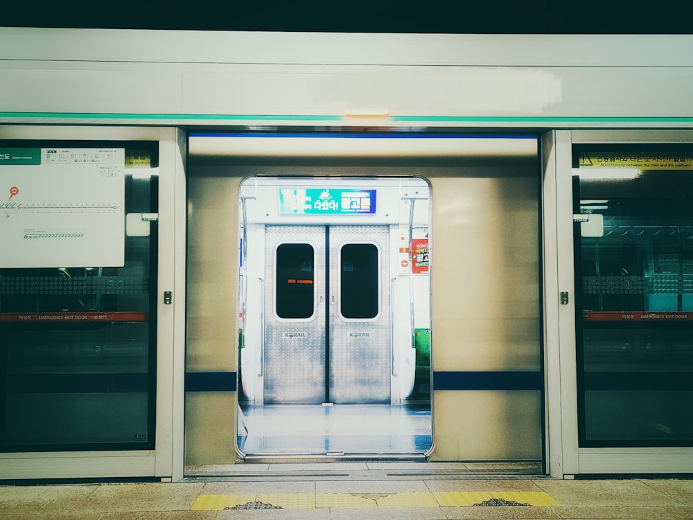 white blue and red train