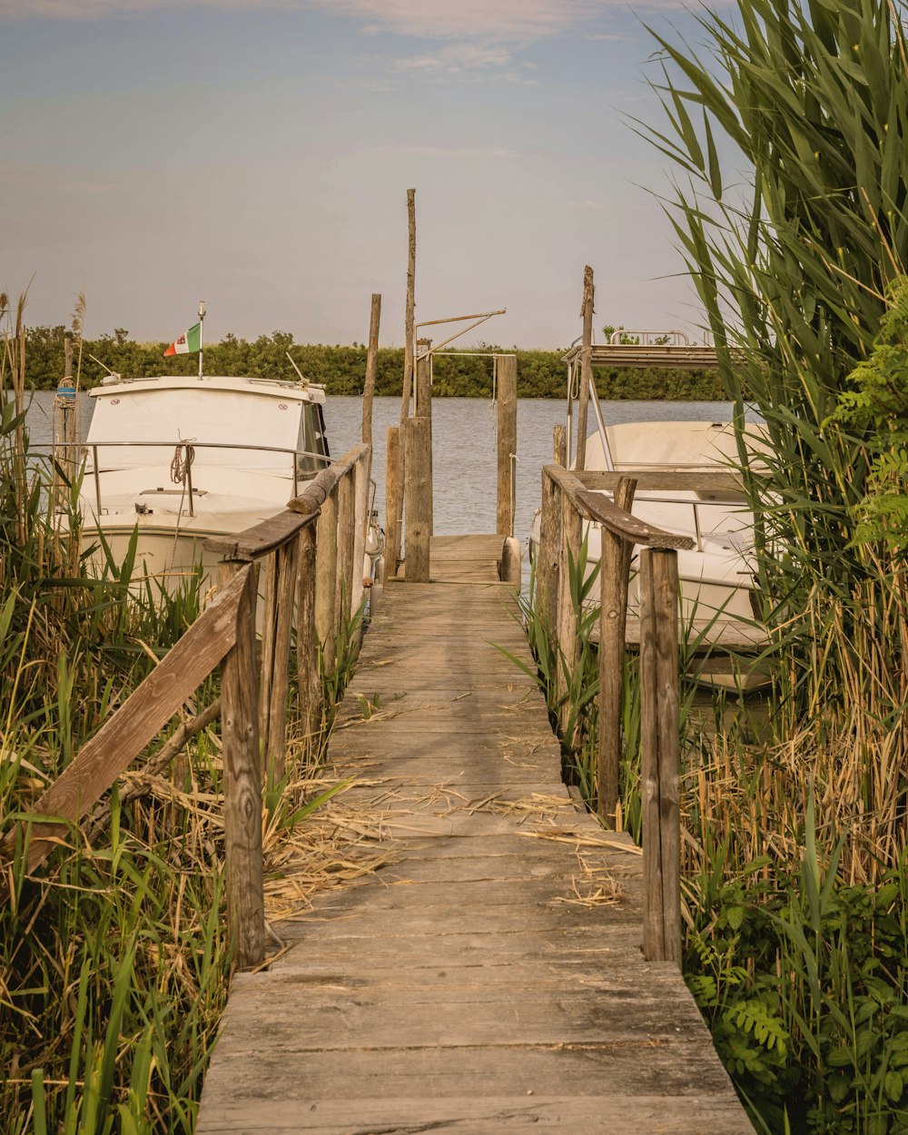 white boat on sea dock during daytime