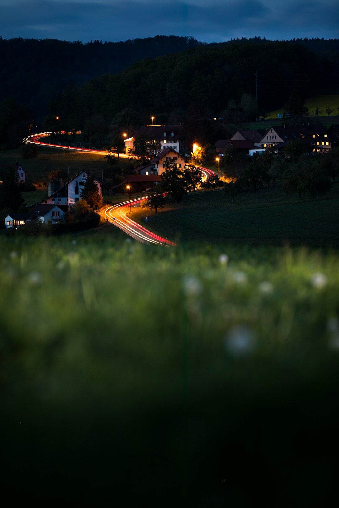 time lapse photography of city lights during night time