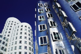 white and black concrete building during night time