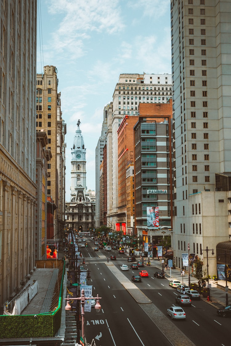 Walking in Philadelphia with Helena