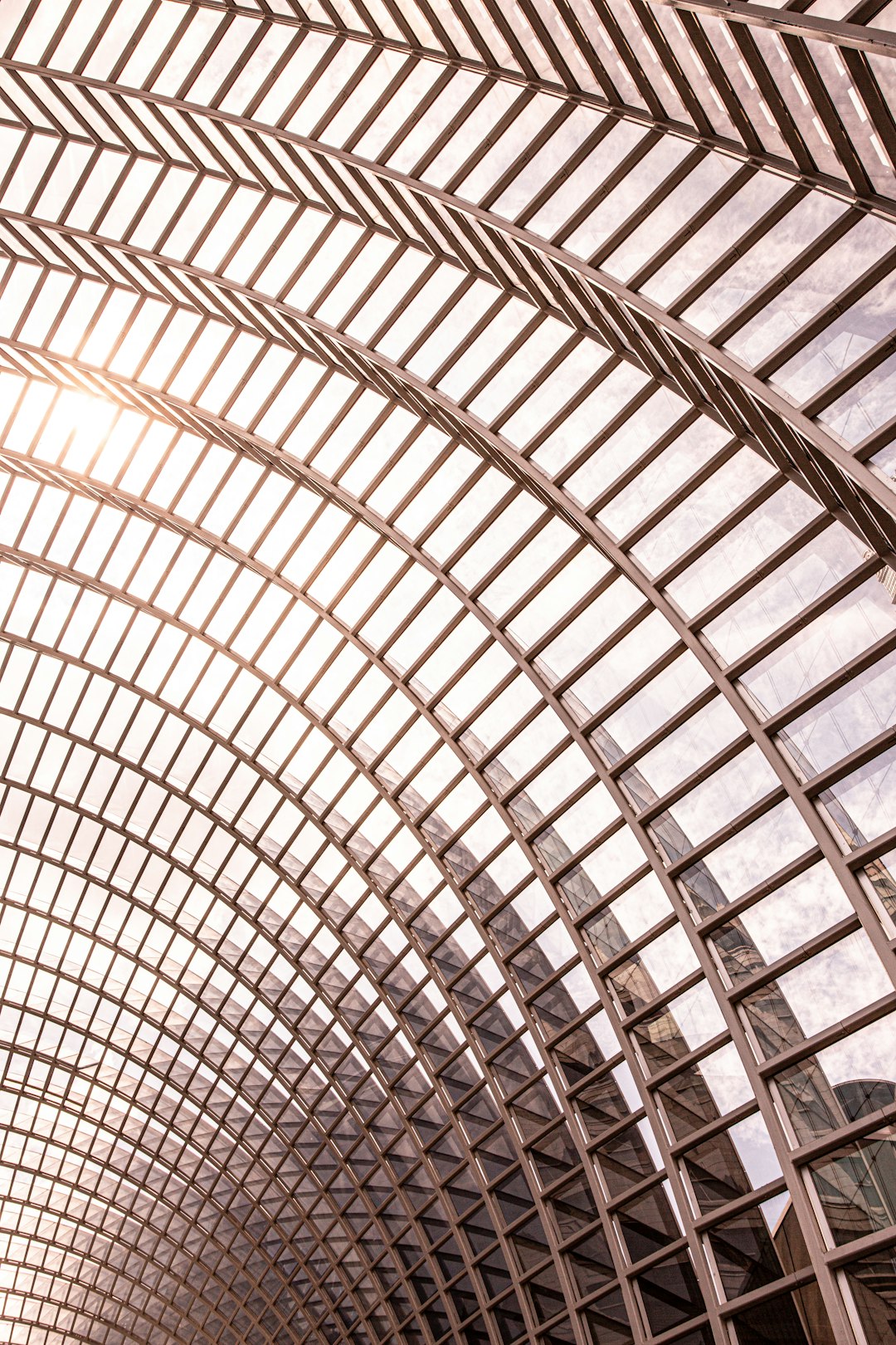 white metal frame ceiling during daytime