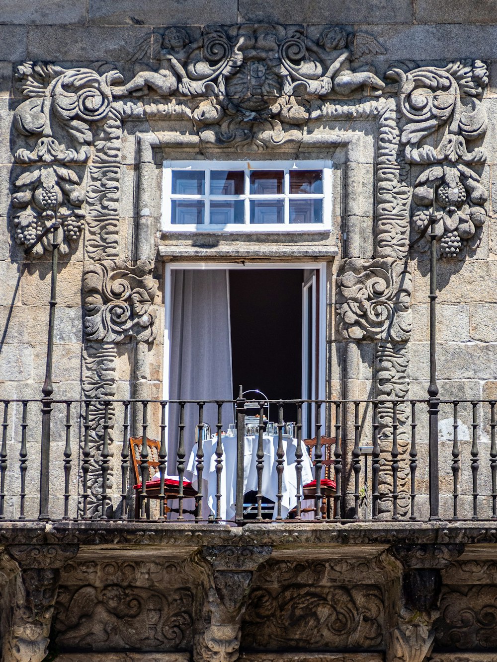 white wooden framed glass window