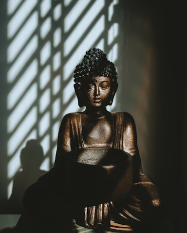 bronze buddha statue