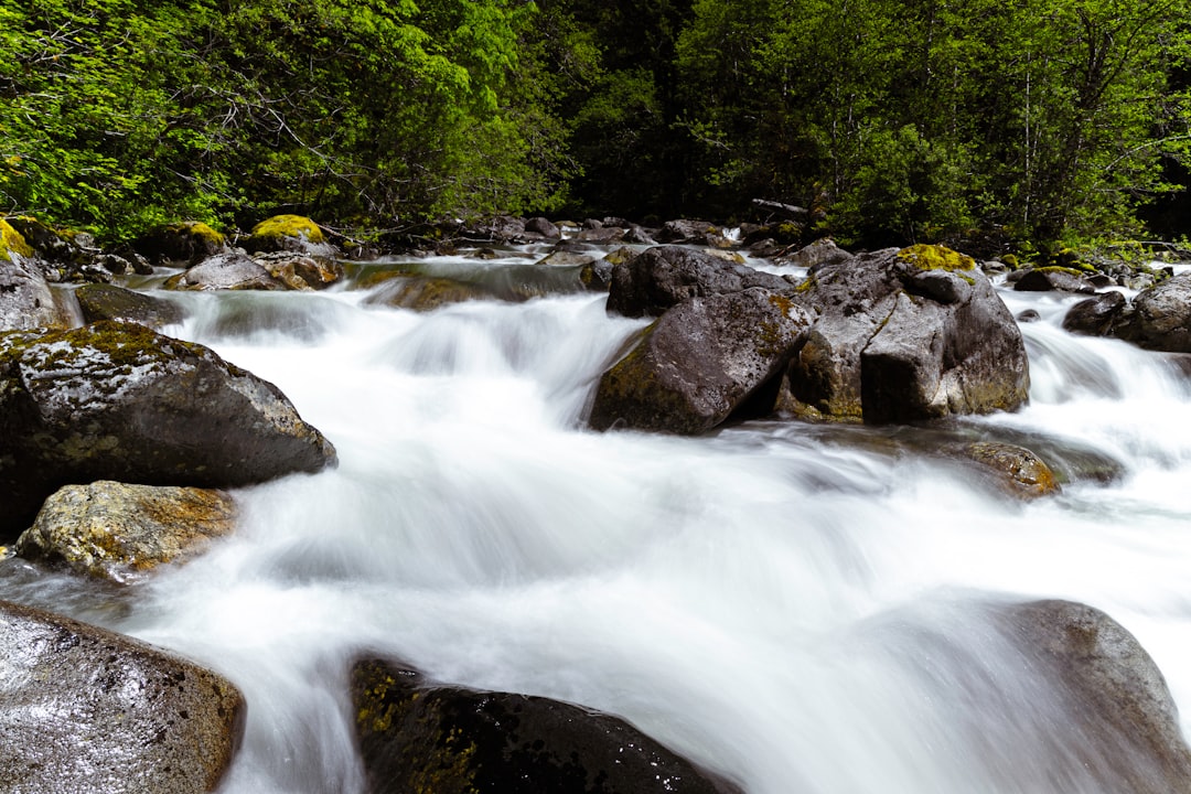 time lapse photography of river