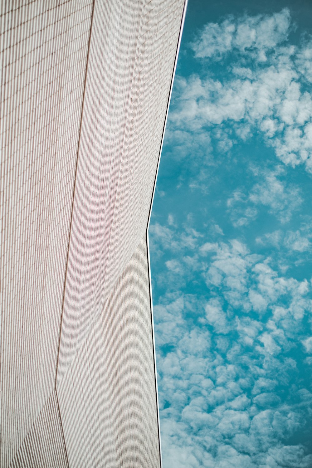 white clouds and blue sky