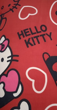 Cute cartoon cat Pipu holding a speech bubble with a heart symbol