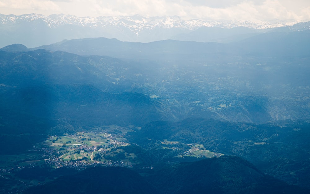 aerial view of mountains during daytime