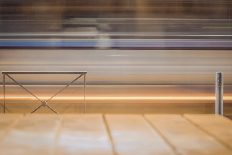 time lapse photography of a train