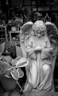 An intimate portrait of a cultural patron framed by vibrant flora, highlighting the role of angel supporters in nurturing creativity.