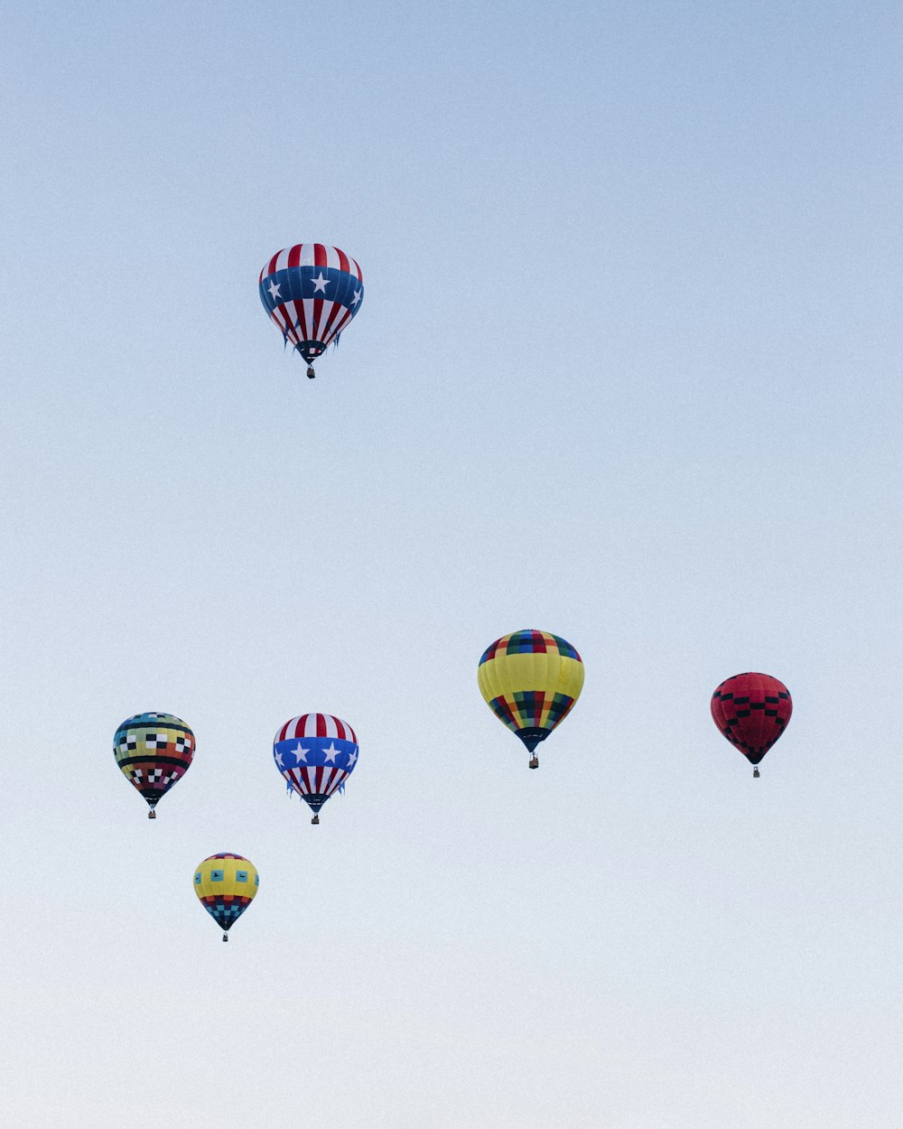 hot air balloons in the sky