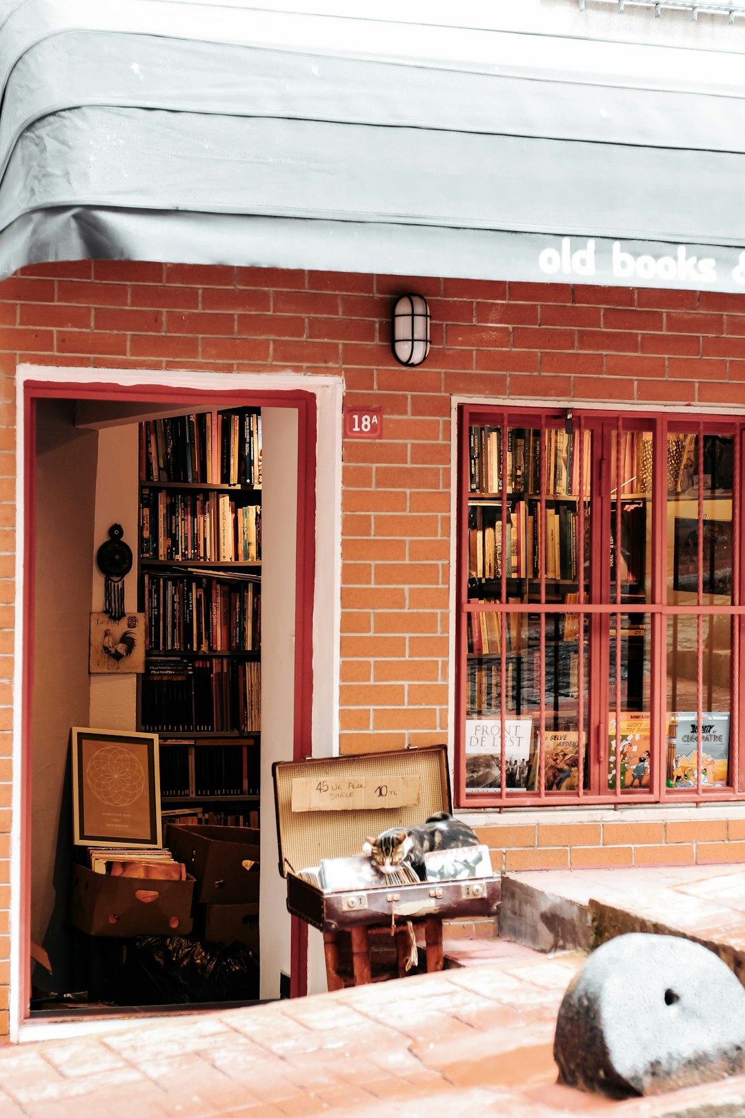 brown wooden book shelf near brown wooden door