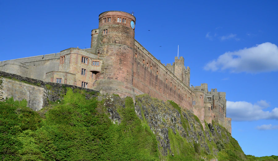 Bamburgh Castle on the Northumberland coast — the area Adam serves