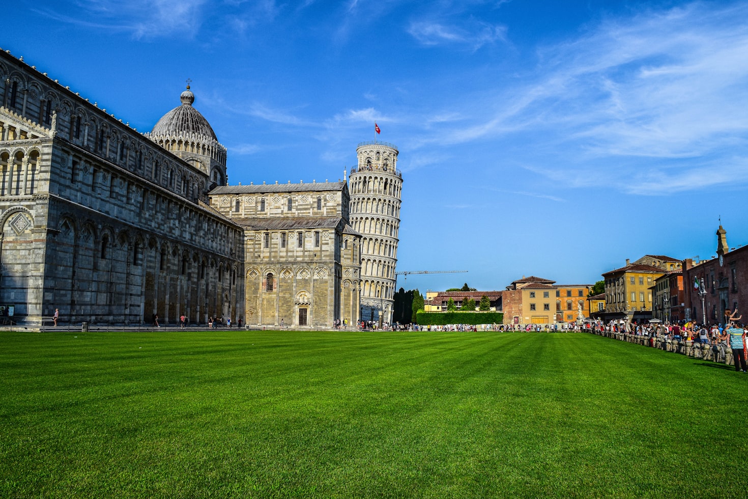 The Leaning Tower of Pisa is not actually leaning