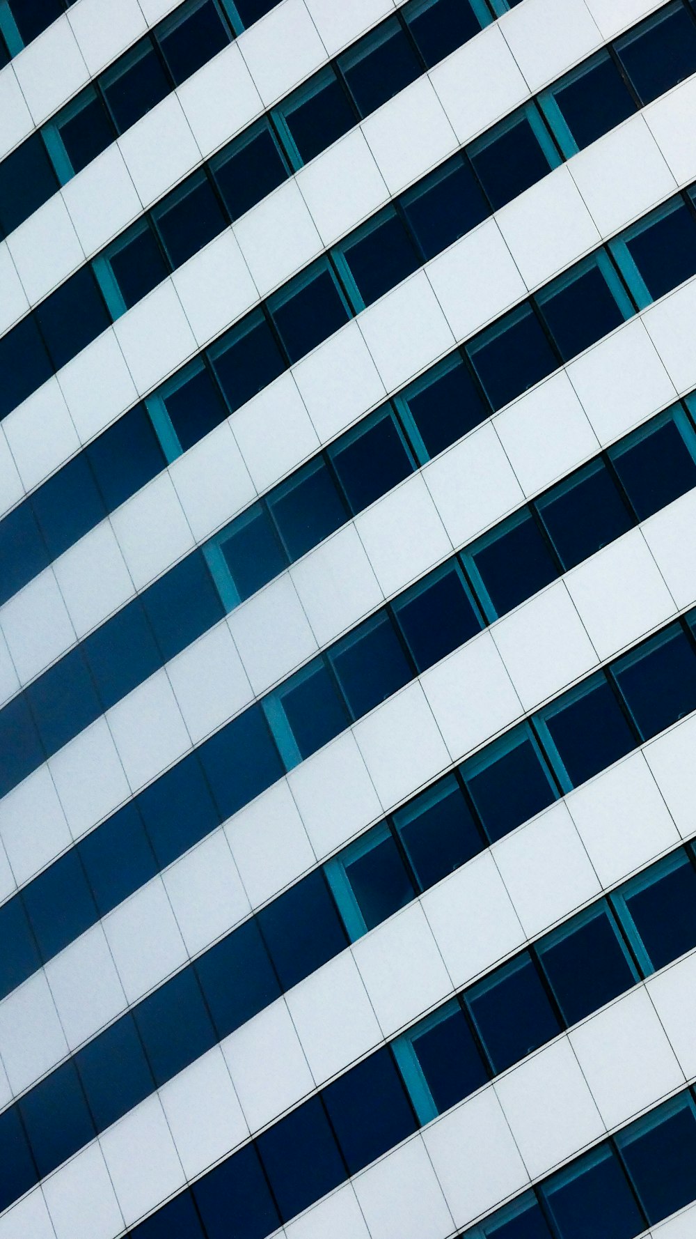 white and blue concrete building