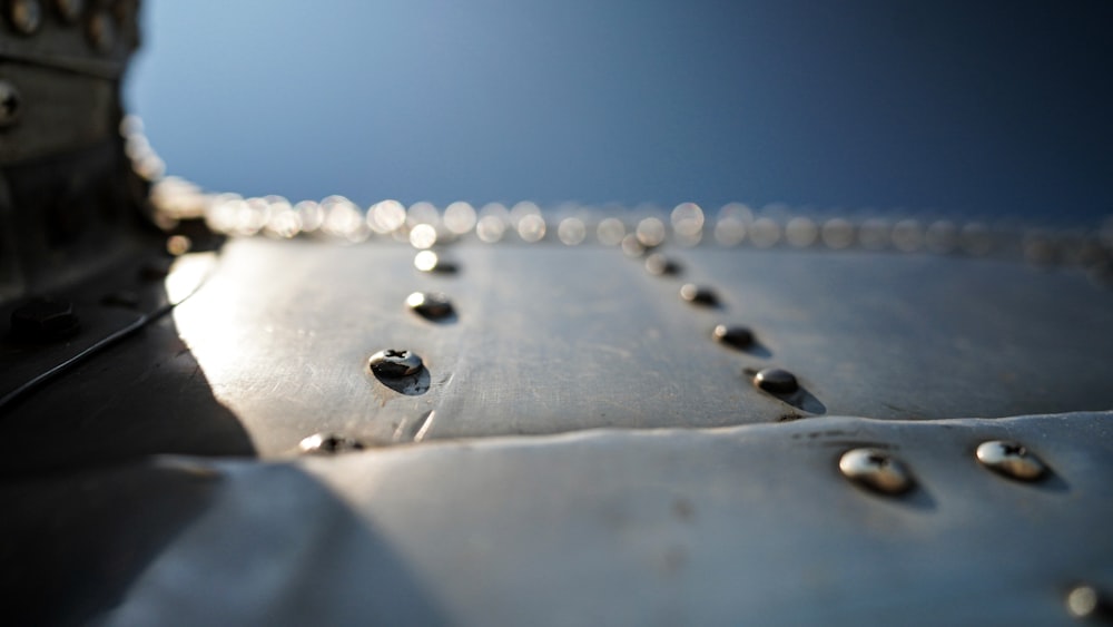 water droplets on gray textile