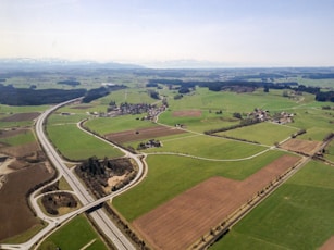 aerial view of green grass field during daytime