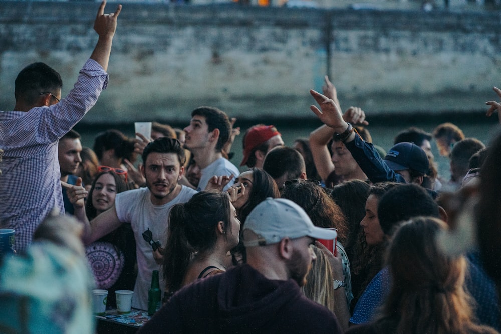 people gathering on a concert during daytime