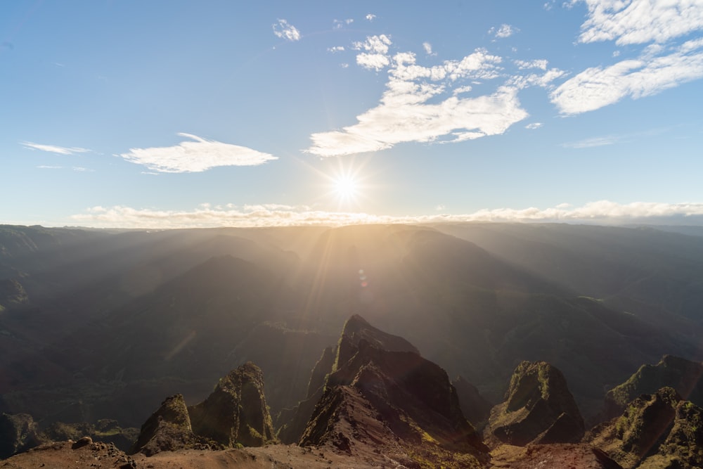 mountains under blue sky during daytime